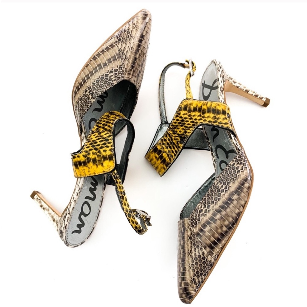 Sam Edelman Snake print heels size 8